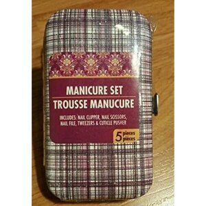 Manicure Set Travel Case Pedicure New Giitter Tool Kit Tweezer Clipper Nail File